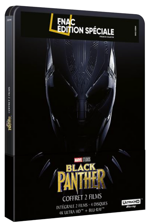 Black Panther - Coffret Intégral 2 Films -  Édition Spéciale FNAC Steelbook - 4K Ultra HD + Blu-ray