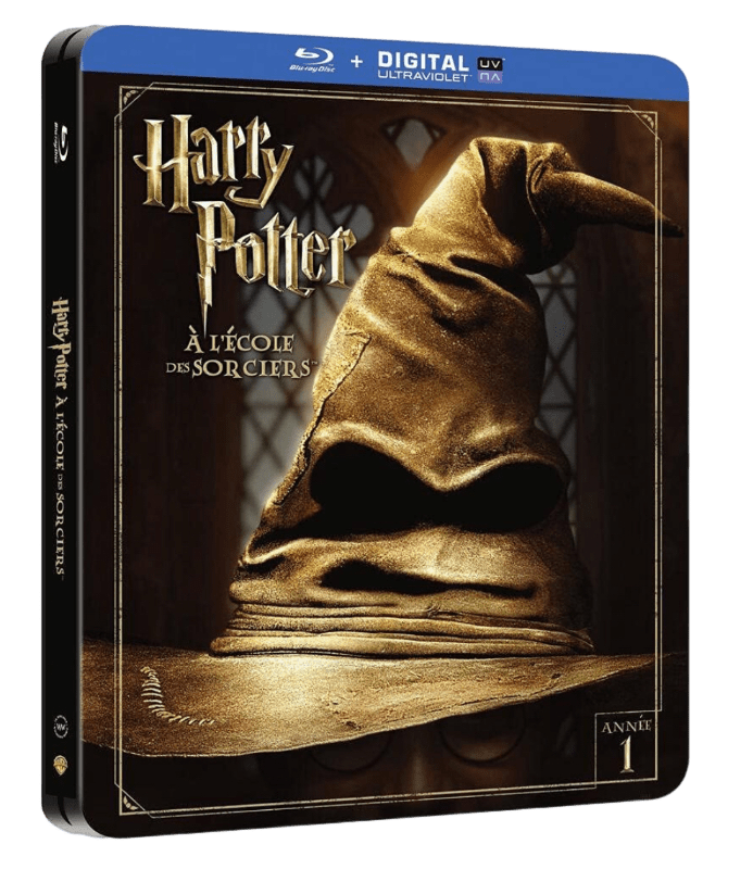 HARRY POTTER A L ECOLE DES SORCIERS COFFRET 4K ULTRA HD + BLURAY + DVD NEUF